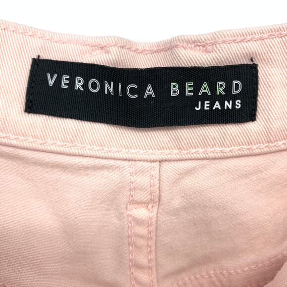 Veronica Beard Charlie Barrel Leg Jeans Womens Size 29 High Rise Tri Tone Pink - Picture 5 of 7